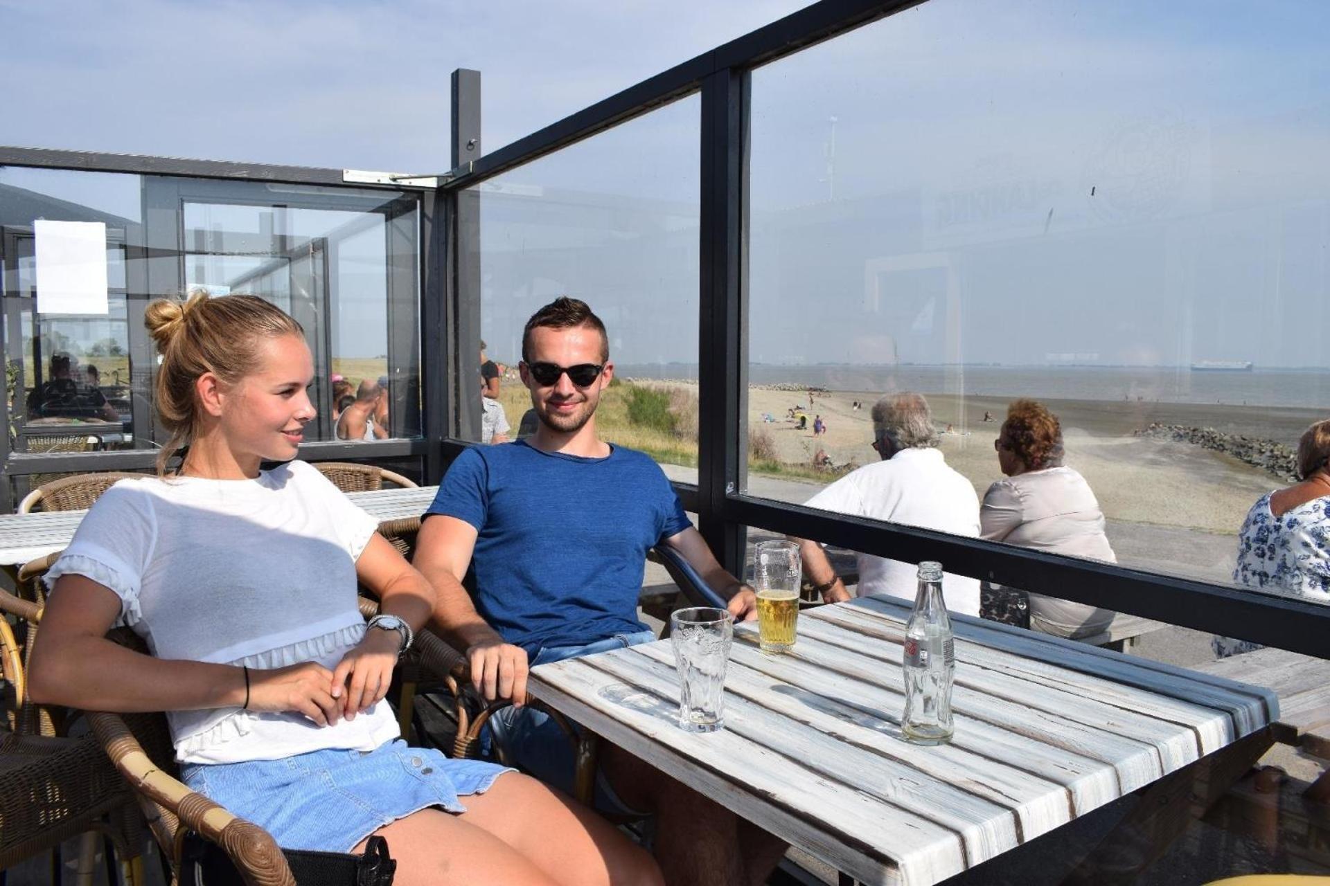Campingplatz Scheldeoord Zeeland Neben Einem Sandstrand Baarland Exteriör bild