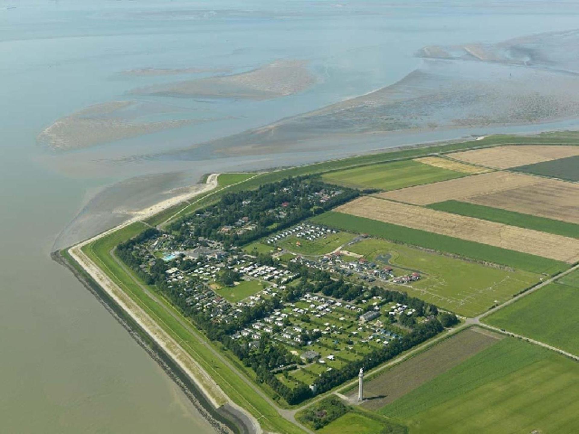 Campingplatz Scheldeoord Zeeland Neben Einem Sandstrand Baarland Exteriör bild